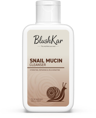 Blushkar Snail Mucin Cleanser 100ml | Gentle with Snail Secretion, Centella & Hyaluronic Acid | Deep Cleansing, Hydrating & pH-Balanced | For Skin Repair & All Skin Types | Women & Men Face Wash(1 g)