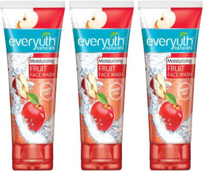 Everyuth Naturals Moisturizing Fruit  (Pack of 3 X 50g) Face Wash(150 g)