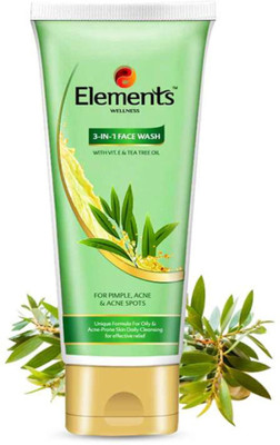 Element elements wellness 3 in 1 (Unique Formula For Oily & Acne Prone Skin)Pack of 2 Face Wash(60 g)