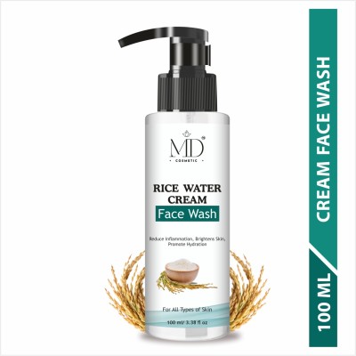 MD COSMETIC Rice Water Cream Facewash Face Wash(100 ml)