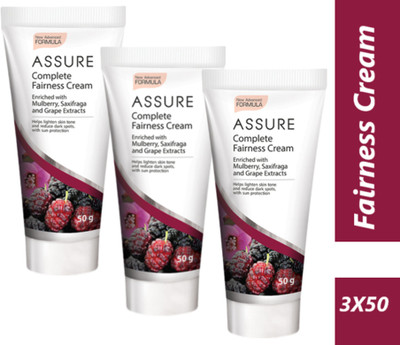 ASSURE Complete Fairness Cream 50g Pack of 3 Face Wash(150 g)
