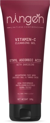 Ningen Vitamin C Cleansing Gel | Brightens Skin Tone | Reduces Fine Lines | Exfoliates Dead Skin Cells Face Wash(100 g)