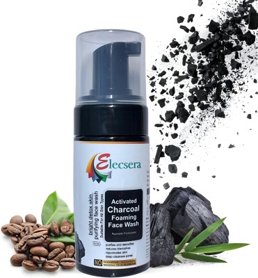 Elecsera Activated Charcoal Foaming  Extract For Anti-Pollution & Oil Control Reduce Oil Skin and Dark Spot Face Wash(150 ml)