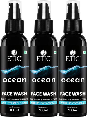 ETIC Ocean Men's Pack of 3 Face Wash(300 ml)