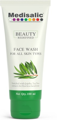 Medisalic Tea Tree  Enriched with Jojoba and Tea Tree Extracts-For All Skin Types  (100 ml) Face Wash(100 ml)