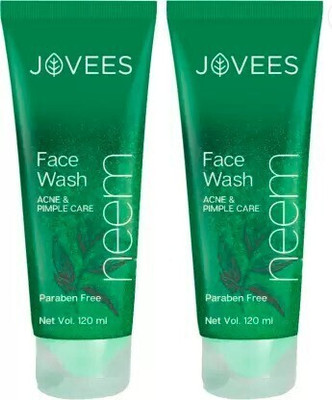 JOVEES Neem ( 240 ml ) Pack Of 2  (240 ml) Face Wash(240 ml)