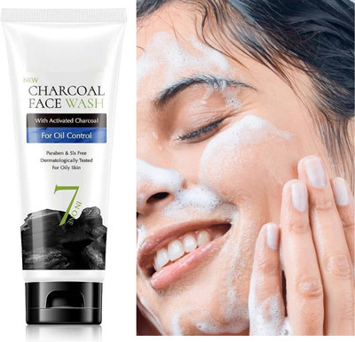 tanvi27 New Charcoal with Activated Charcoal for Oil Control Face Wash(100 ml)