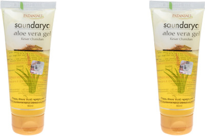 PATANJALI Saundarya Aloe Vera Gel Kesar Chandan pack of 2 Face Wash(60 ml)