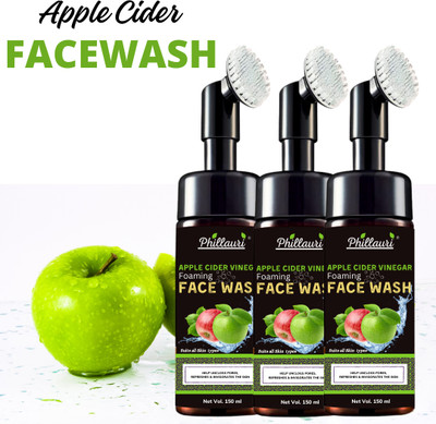 Phillauri Apple Cider Vinegar Facial Cleanser Deep Cleansing, Clarify & Balance Face Wash(450 ml)