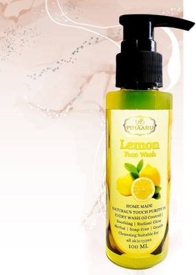 Pihaaru Deep Cleansing Lemon  for All Skin Types – 100ml[ Face Wash(100 ml)
