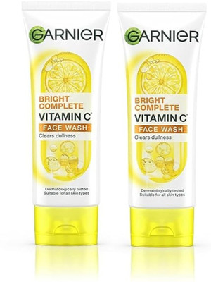 GARNIER 2-in-1 Vit C Serum Cleanser- Brightens & Hydrates Face Wash(300 g)
