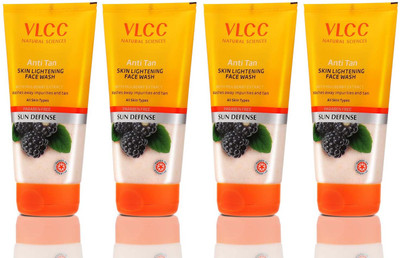 VLCC Anti Tan Skin Lightening  For SUN DEFENSE, Washes away impurities and Tan Face Wash(600 ml)