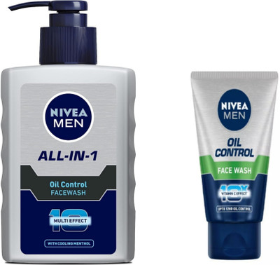 NIVEA All In One Oil Control Pump  150 ML & Oil Control  50 ML Face Wash(200 ml)
