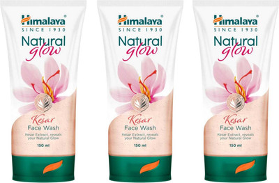 Himalaya Herbals NATURAL GLOW KRSER FACE WASH 150 ML PACK OF 3 Face Wash(450 ml)