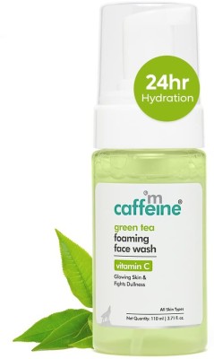 mCaffeine Green Tea & Vitamin C Foaming Face Cleanser for Men & Women Get Acne free Skin Face Wash(110 ml)