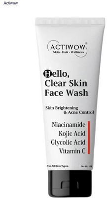 ACTIWOW Hello  with Tea Tree Extract for Oil Control Care Face Wash(100 ml)