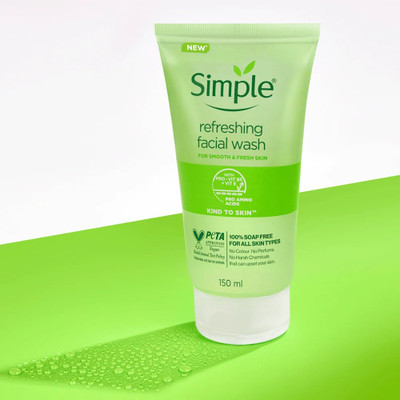 Simple Refreshing Facial Wash Smooth And Healthy Looking Skin 150 mL  Face Wash(150 ml)