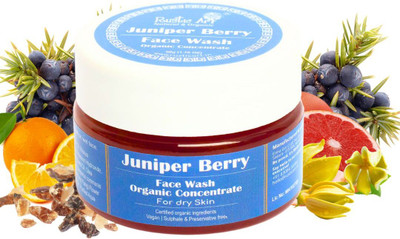 RUSTIC ART Organic Juniper Berry face wash Concentrate for Deep Cleansing Dry Skin Type Face Wash(50 g)