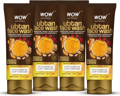 WOW SKIN SCIENCE Ubtan  | Pack of 4| Face Wash(100 ml)