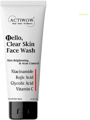 ACTIWOW Hello  Natural Daily Cleansing with Tea Tree Oil Face Wash(100 ml)