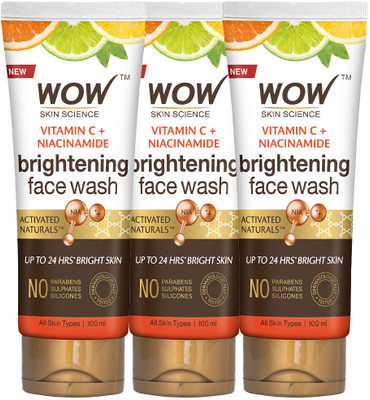 WOW SKIN SCIENCE Vitamin C & Niacinamide  | For Brighter Glow Face Wash(300 ml)
