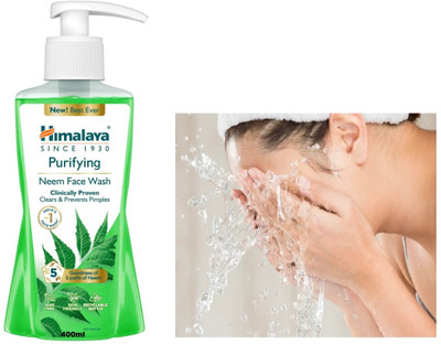 HIMALAYA Purifying Anti Acne & Pimple Herbal  400ml Pack of 1 Face Wash(400 ml)