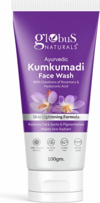 Globus Naturals Ayurvedic Kumkumadi Skin Lightening, Suitable for All Skin Types (Pack of 1) Face Wash(100 g)