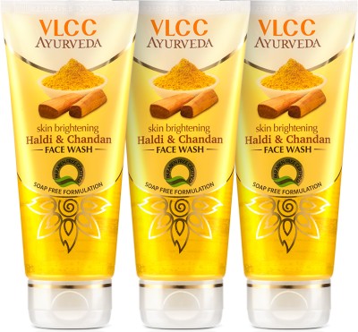 VLCC Ayurveda Skin Brightening Haldi & Chandan  (Pack of 3) Face Wash(300 ml)
