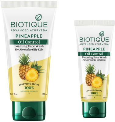 BIOTIQUE Pineapple  150ml & Pineapple  100ml. Face Wash(250 ml)