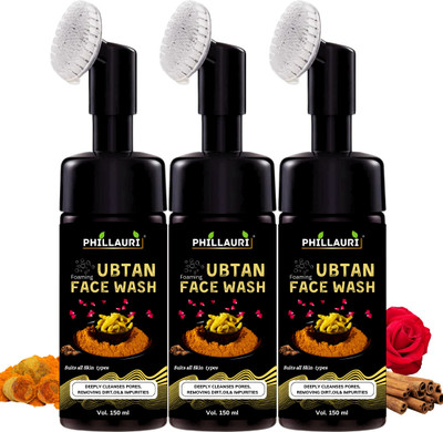 Phillauri Ubtan Foaming with Built-in Face Brush, No Paraben & Sulphate Face Wash(450 ml)