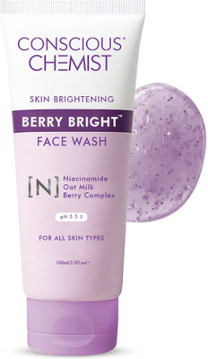 Conscious Chemist Niacinamide  | Pore Refining | All Skin Types | Blueberry Extract Face Wash(100 ml)