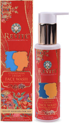 revite nourishments Revité Chandana Ubtan Facewash with Rose Turmeric Saffron Vegan Natural 100ml Face Wash(100 ml)