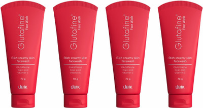GLUTAFINE Pack of 4 Face Wash(70 g)