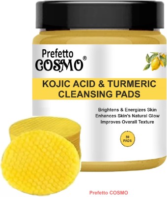 Prefetto COSMO Kojic Acid & Turmeric Wipes for Skin Whitening Effect Face Wash(100 g)