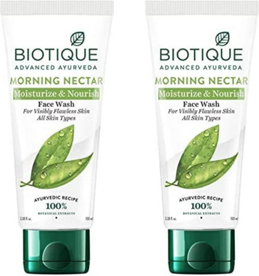 BIOTIQUE Morning Nectar 100ml facewash set of 2 Face Wash(200 ml)