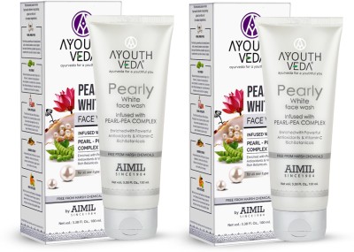 Ayouthveda Pearly White (PACK OF 2)(100ml each) Face Wash(200 ml)