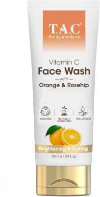 TAC - The Ayurveda Co. Vitamin C  with Orange & Rosehip For Brightening & Toning Face Wash(50 ml)