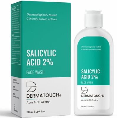 Dermatouch Salicylic Acid 2% | For Acne & Oil Control |Suitable to All Skin Types Face Wash(50 ml)