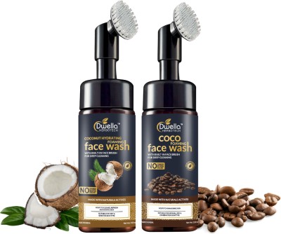 DWELLA HERBOTECH Coconut face wash & Coco foaming face wash for oily skin & Dullness(150ml+150ml) Face Wash(300 ml)