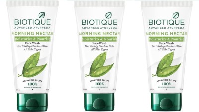 BIOTIQUE Morning Nectar  150ml (Pack of 3) Face Wash(450 ml)