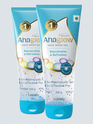 Vritilife Ahaglow  Gel 200gm Pack Of 2 New Face Wash(200 g)