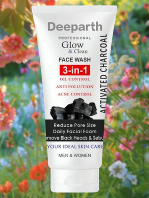 Deeparth 3 in 1 Activated Charcoal Fresh Renewal (1pic) Face Wash(150 g)