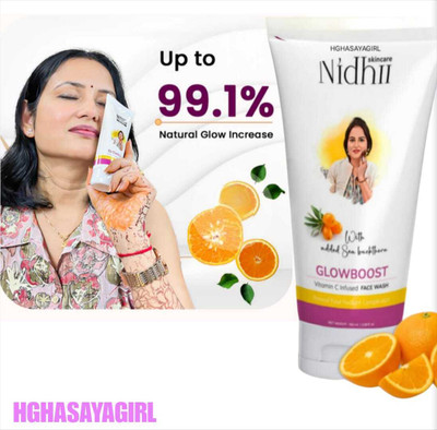 HGHASAYAGIRL NIDHI SKINCARE Glow Boost Vitamin C ii51 Face Wash(100 g)