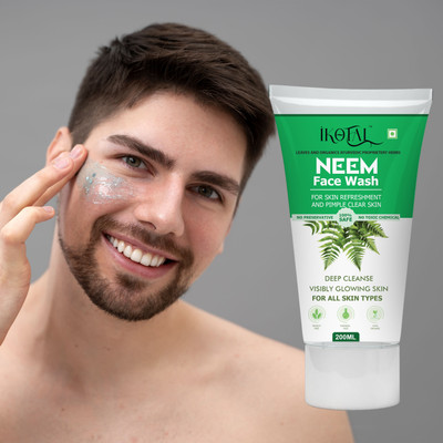 IKOTAL Neem Facewash For Men & Women Skin Rejuvenating |For Acne & Pimple Free Skin Face Wash(200 ml)