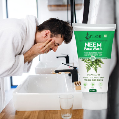 inlazer Hyderating Neem Facewash For Men Women ` Dirt & Pollution & Blackhead Remover Face Wash(200 ml)