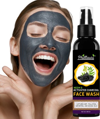 Phillauri Activated Charcoal Facewash with Excess Oil Control | For Brighter Glow | For All Skin Types Face Wash(100 ml)