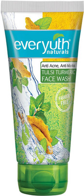 Everyuth Naturals Anti Acne, Anti Marks Tulsi Turmeric |Gentle Exfoliation and Blemish Control Face Wash(150 g)