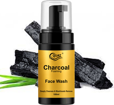 QUAT Activated Charcoal -with Activated Charcoal Beads-  Face Wash(100 ml)