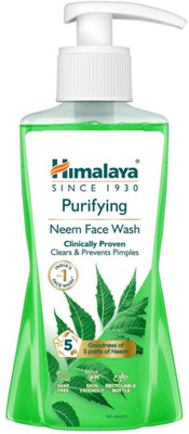 Himalaya Herbals Himalaya Purifying Neem |Clears and Prevents Pimples & Acne|Made with 5 parts of Neem Face Wash(200 ml)