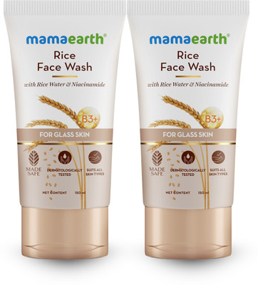Mamaearth Rice Water & Niacinamide for Glass Skin  Face Wash(300 ml)
